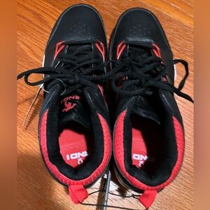 AND1 Black and Red Athletic Shoes Assist 5.0 Size 6